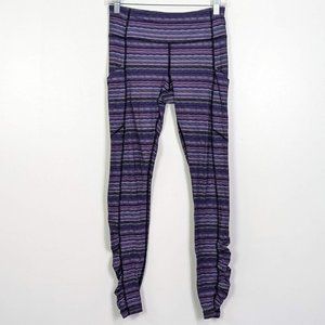 Lululemon Speed Tight Space Dye Twist Ultra Violet and Black Size 6